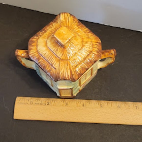 Vintage 1940's Made in England, Set of 3 Keele St. Pottery Teapot, Cream & Sugar - Picture 4 of 12